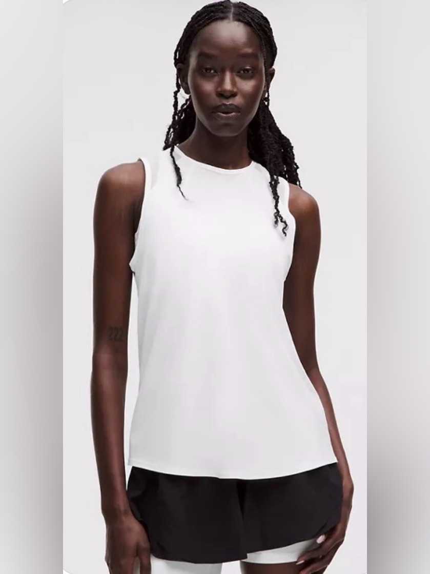 Lululemon All Yours Organic Cotton Tank White Size Large
